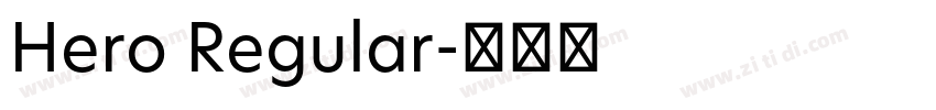 Hero Regular字体转换